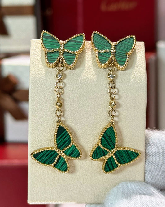 Van Cleef Inspired Butterfly Earrings