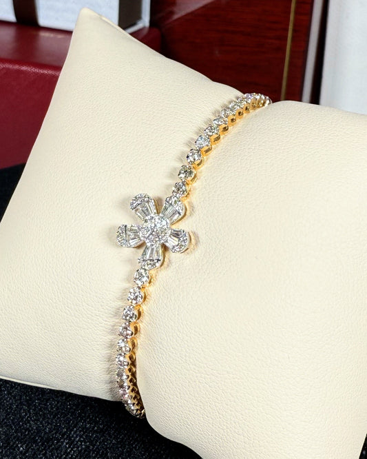 Flower Diamond Bracelet