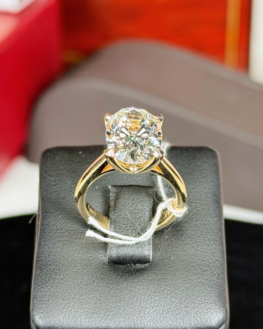 CVD Lab Grown Oval Diamond Ring