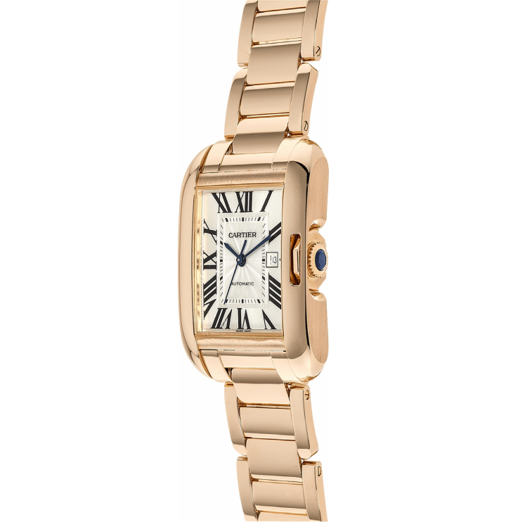 Cartier Tank Anglaise Solid 18k Rose Gold Women's Luxury Watch W5310003