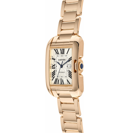 Cartier Tank Anglaise Solid 18k Rose Gold Women's Luxury Watch W5310003