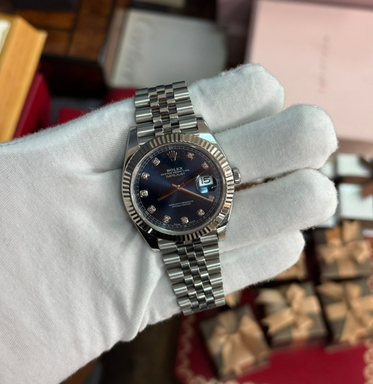 Rolex Datejust 41mm Blue Diamond Dial